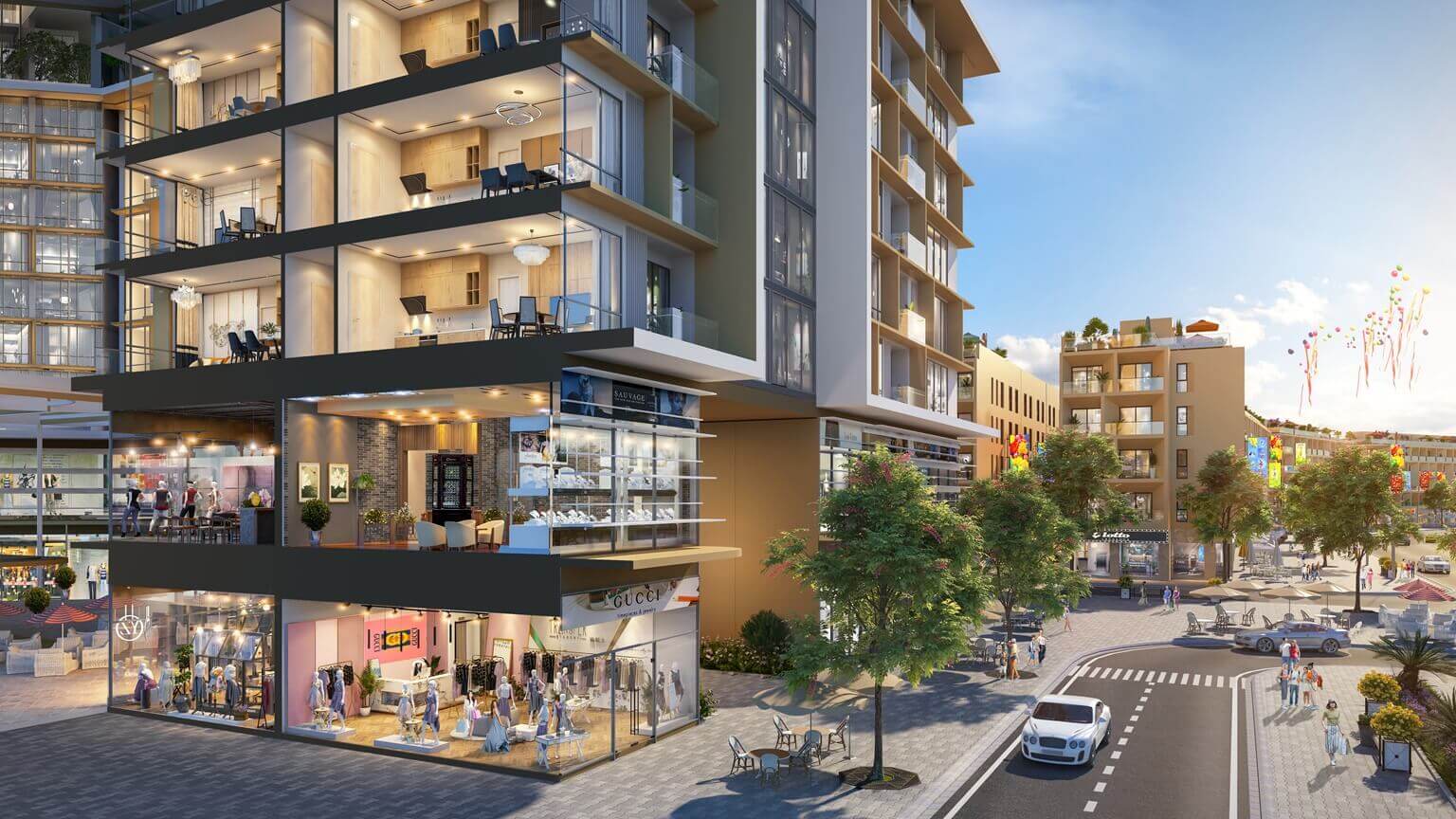 Shophouse khối đế Sun Group Bắc Ninh